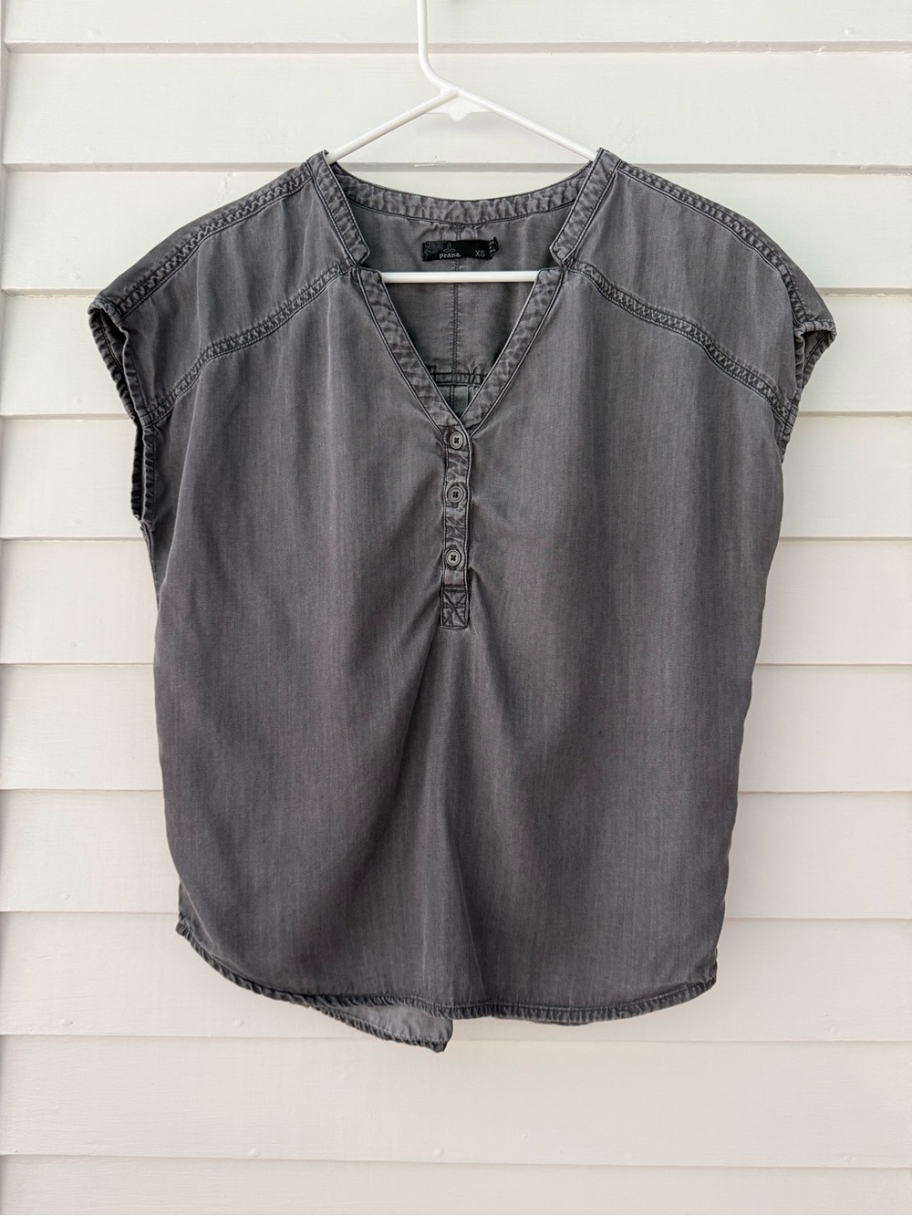 prAna | Gray Tencel Top Size XS